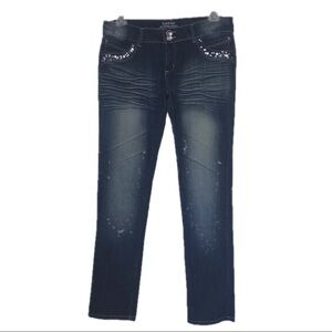 Bebe Premium Skinny Cut Crystal Jeans 15